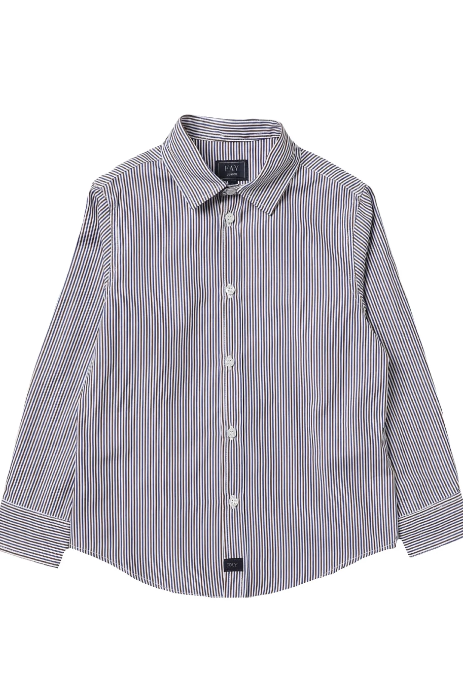 camicia in cotone rigata