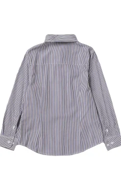 camicia in cotone rigata