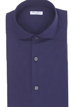 camicia in cotone seersucker