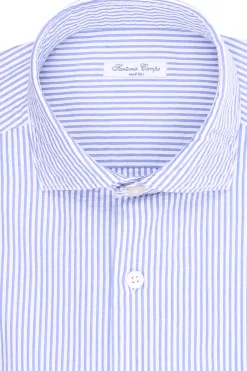 camicia in cotone seersucker