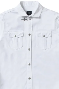 Camicia in denim con gancio