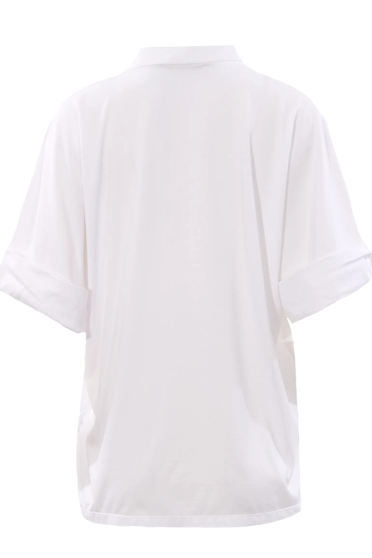Camicia in jersey di cotone con monile