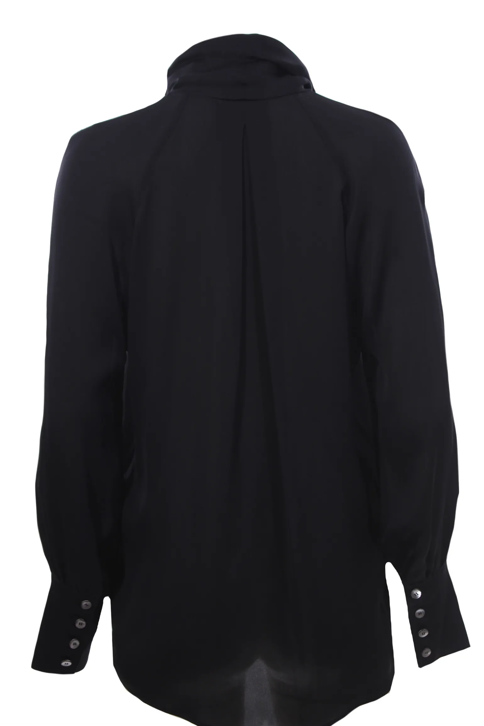 Camicia in seta con sciarpa