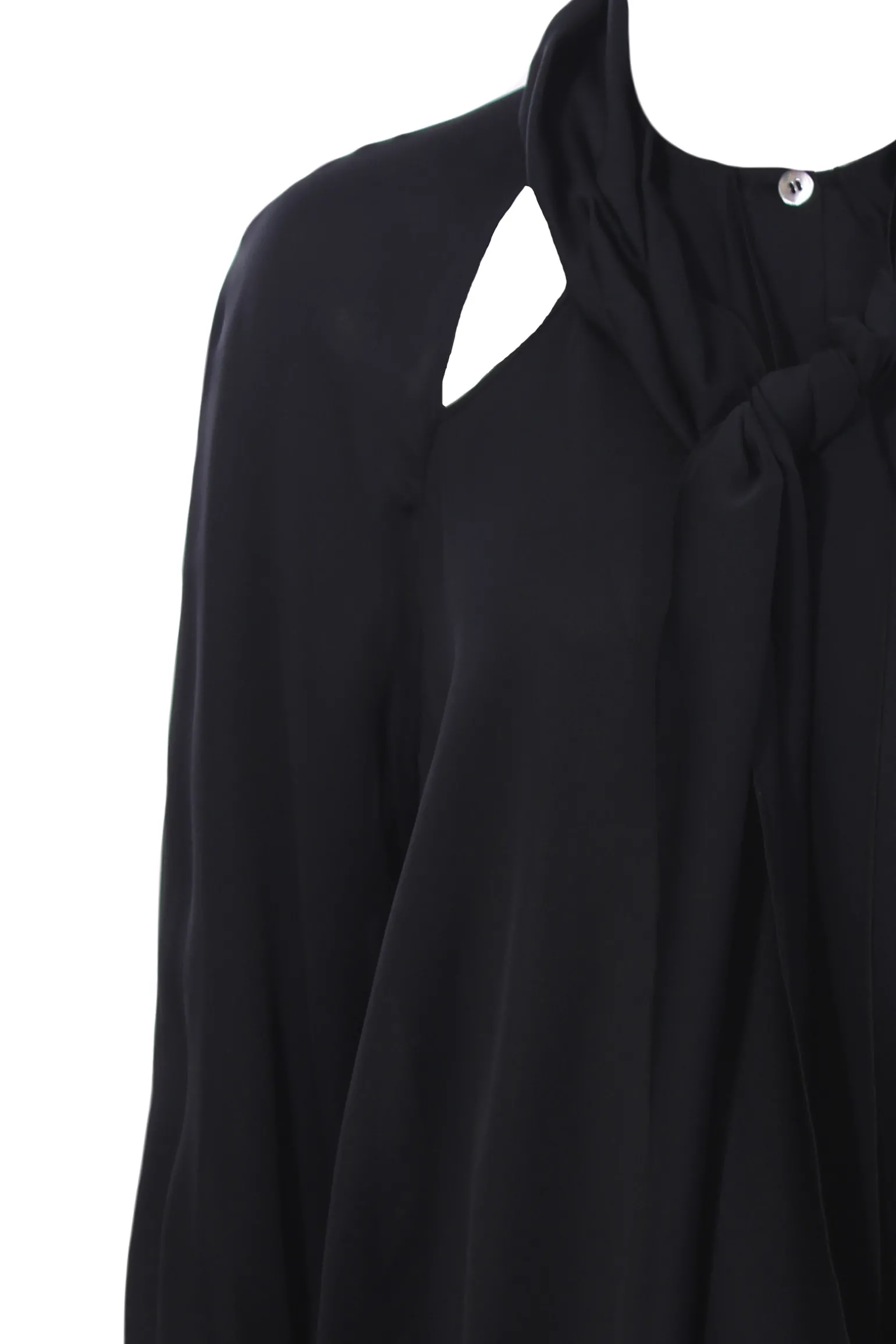 Camicia in seta con sciarpa