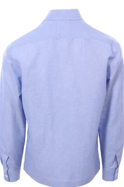 Camicia over in cotone e lino