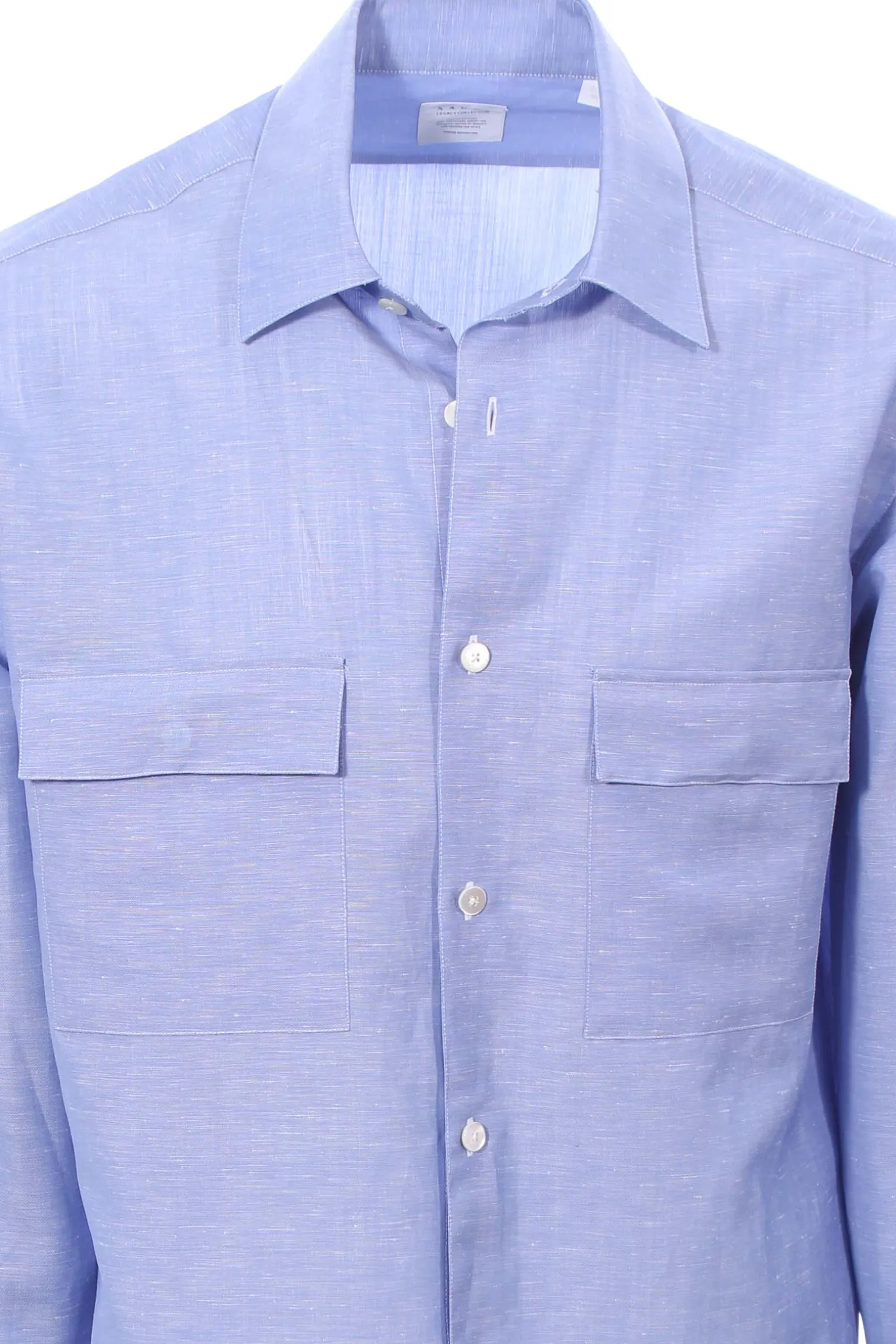 Camicia over in cotone e lino