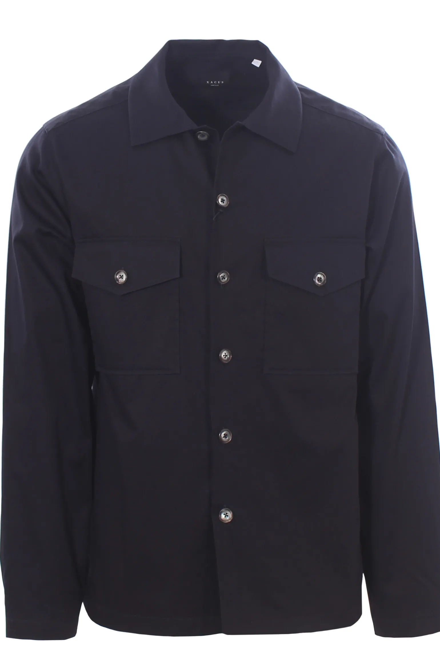 camicia over in gabardina di cotone