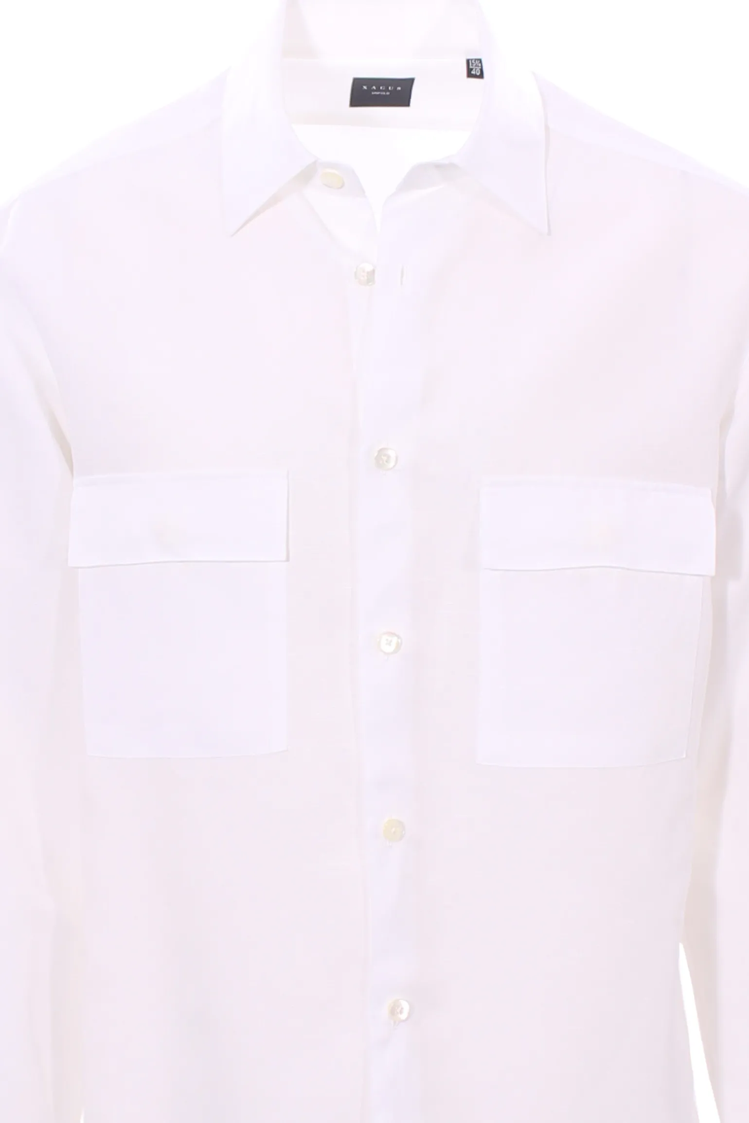 camicia over in tencel e shantung di lino