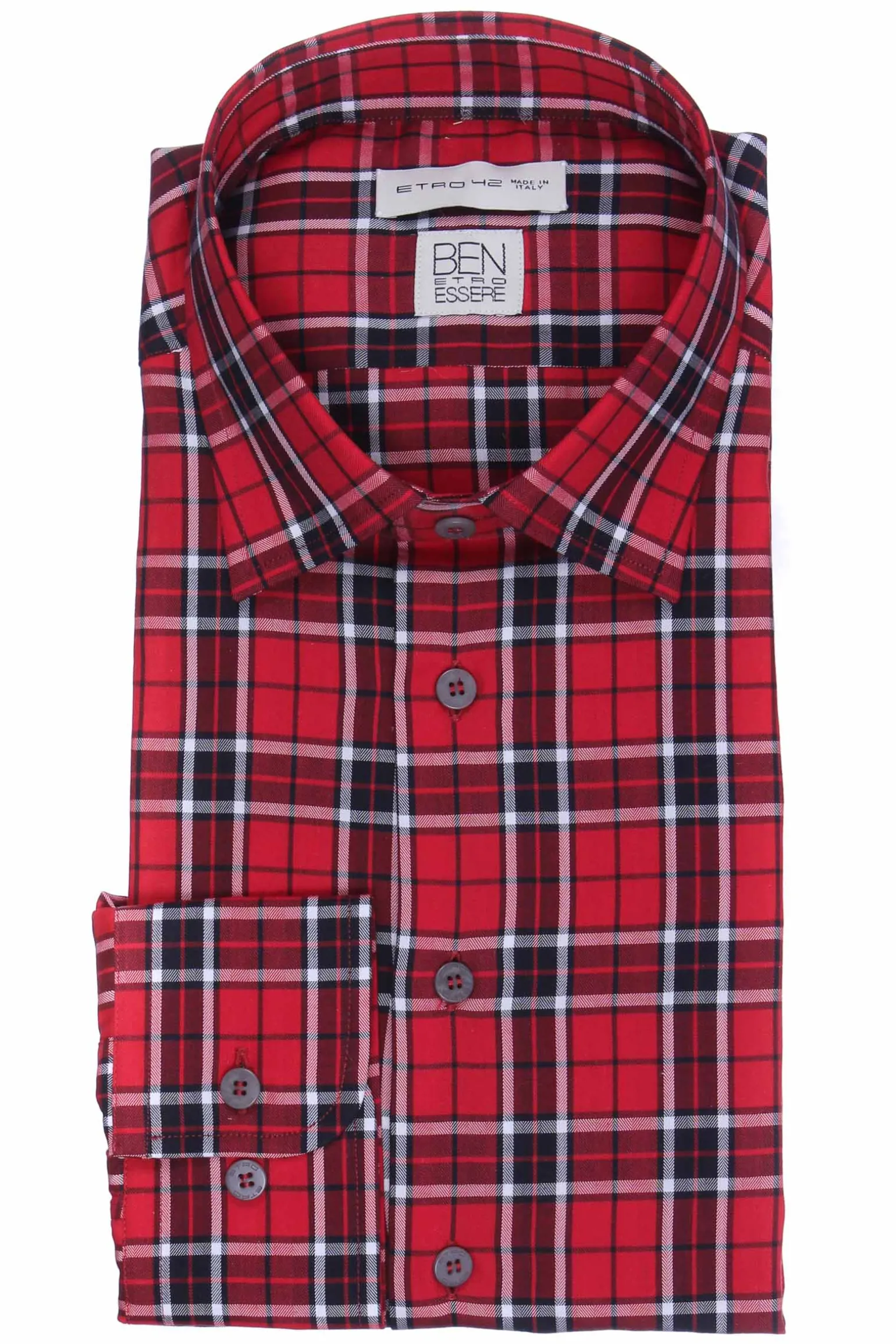 Camicia spread a quadri