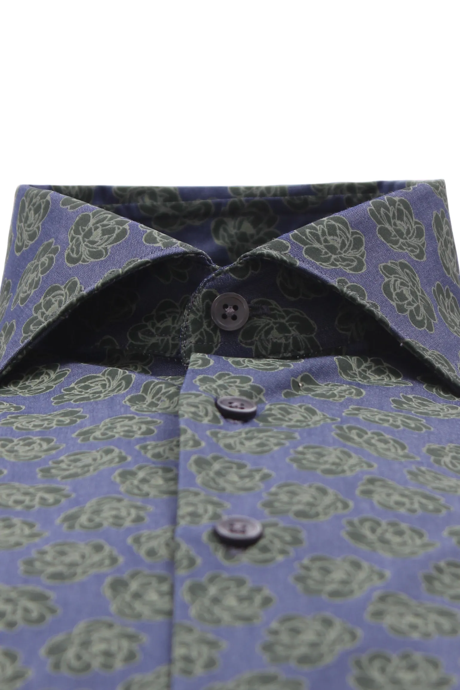 camicia stampa su denim light