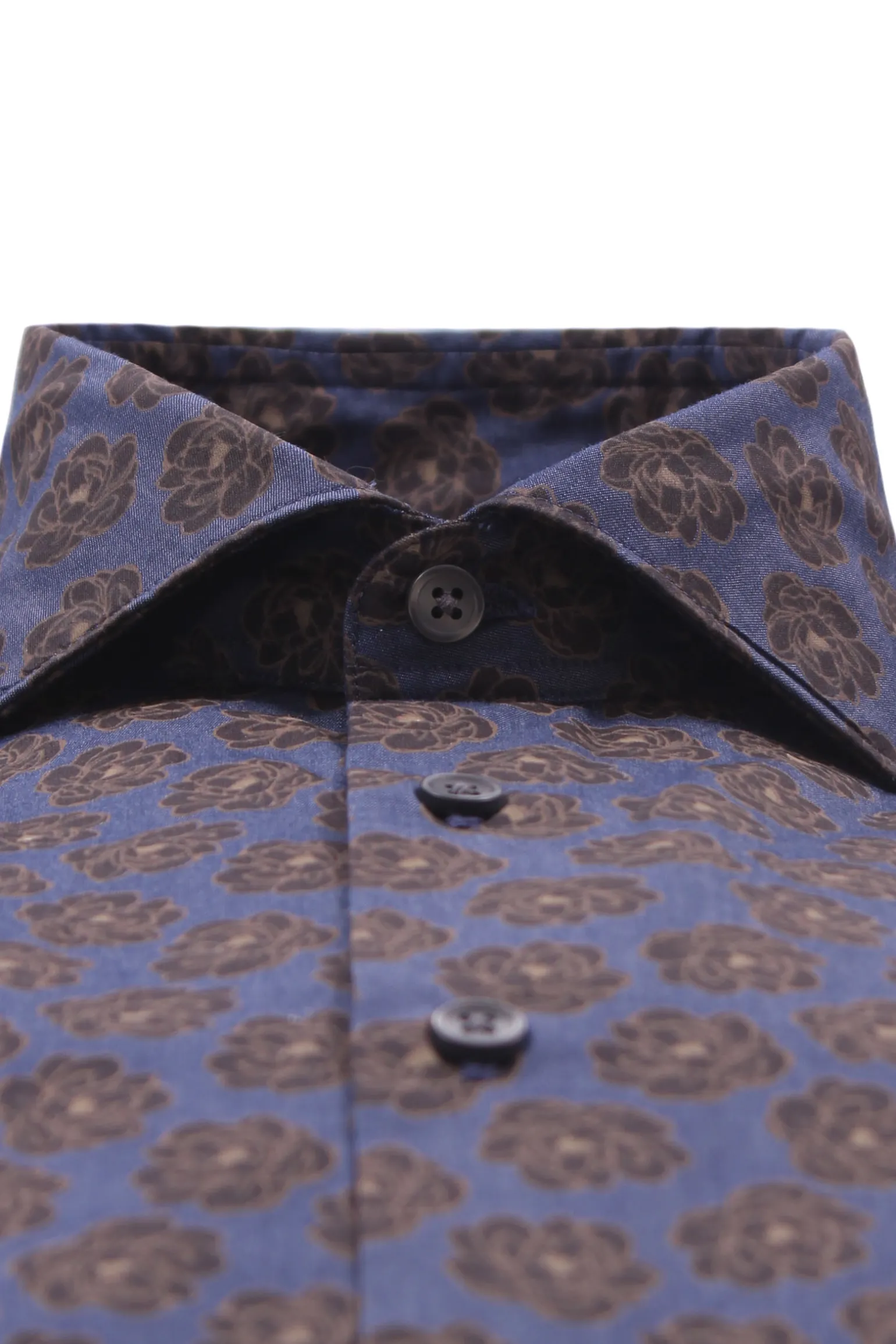 camicia stampa su denim light
