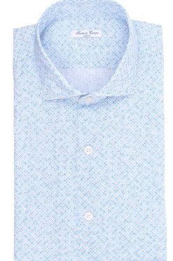 camicia stampata in cotone