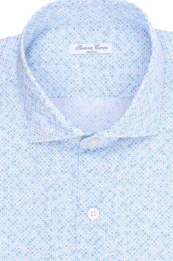 camicia stampata in cotone