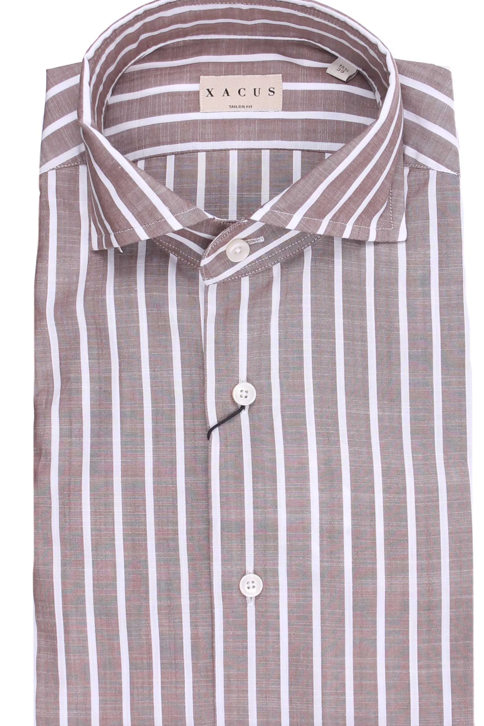 Camicia taylor a righe in cotone