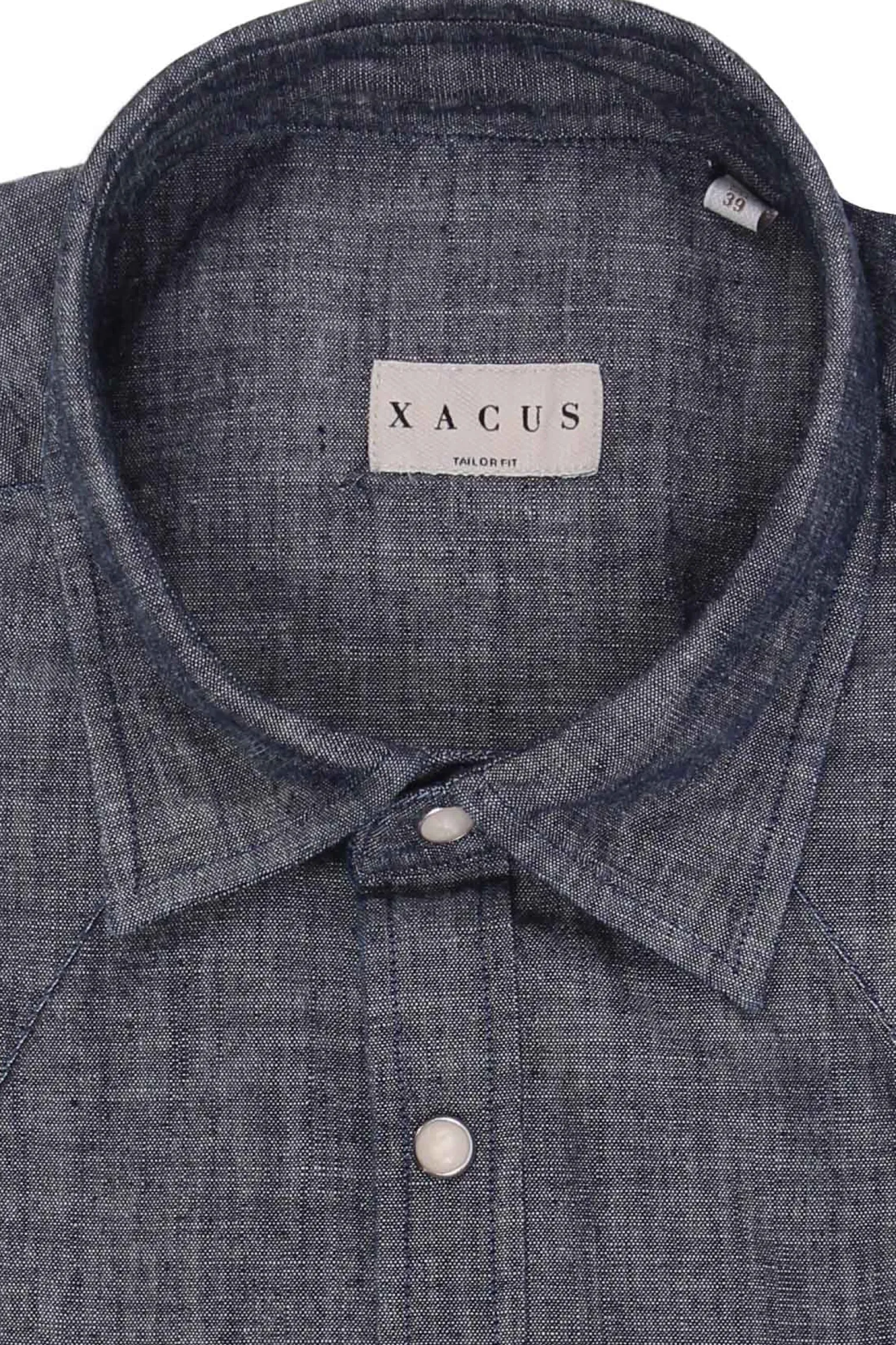 Camicia taylor in chambray indaco
