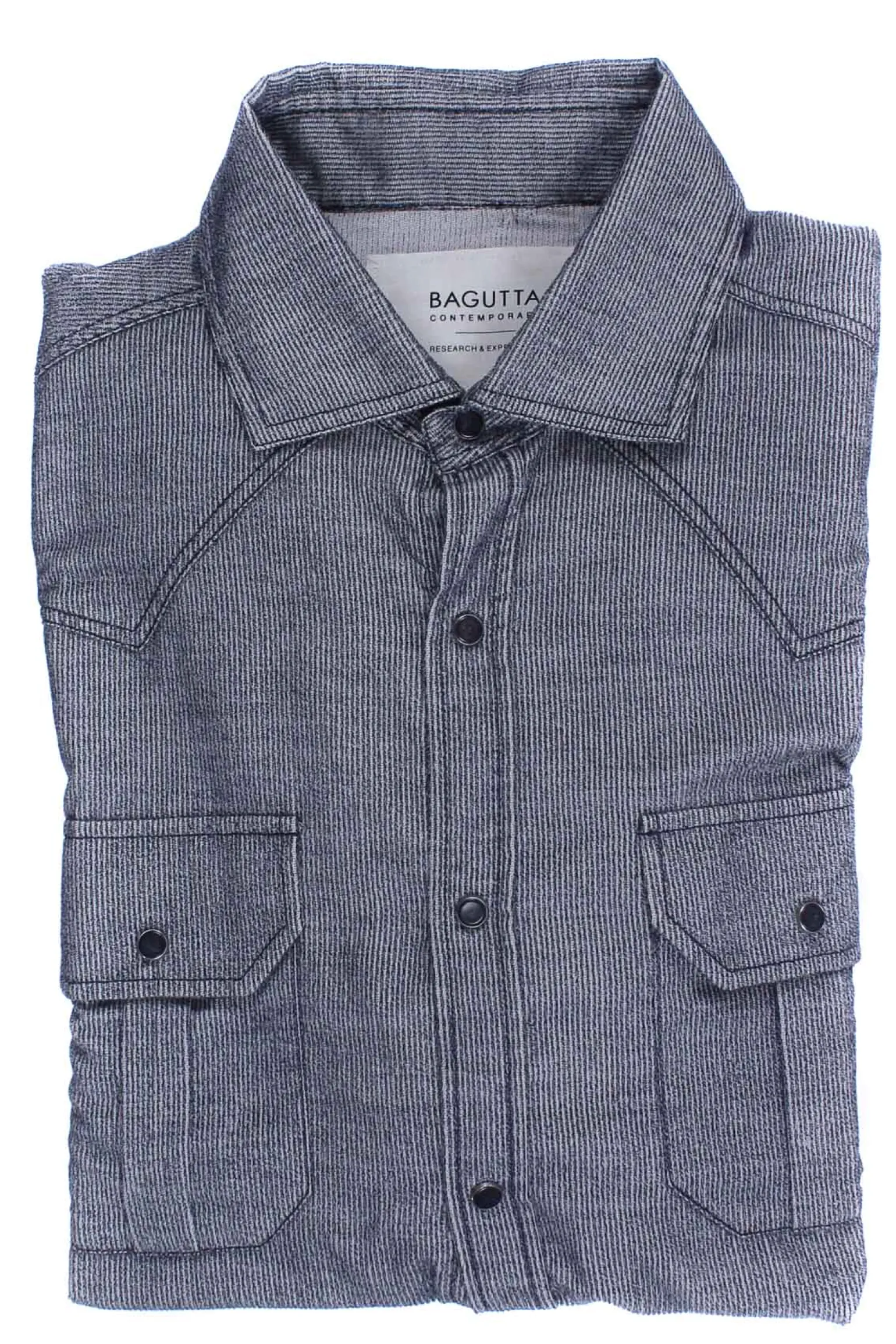 Camicia texana in velluto millerighe
