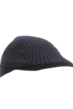 cappello in maglia di lana a coste