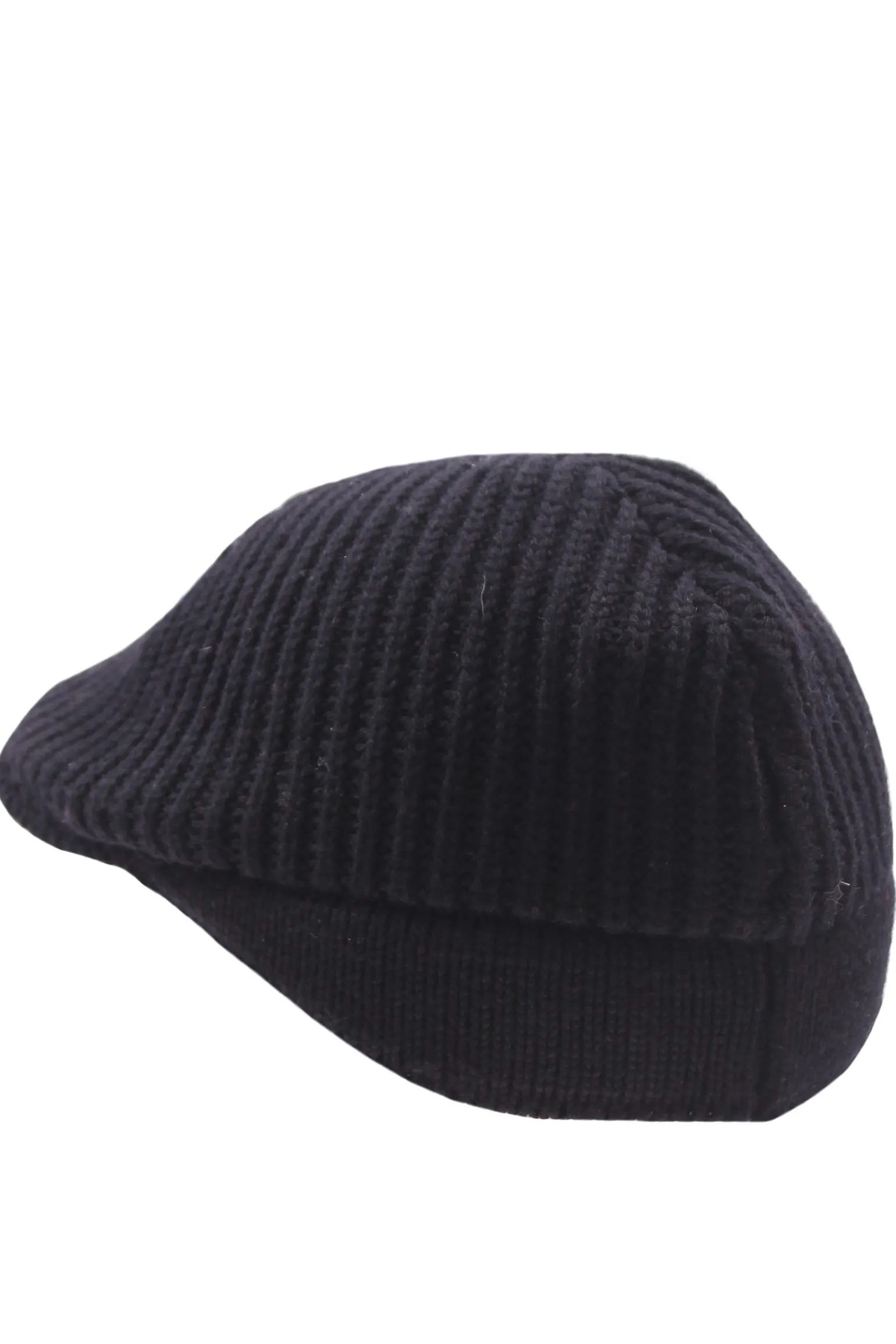 cappello in maglia di lana a coste