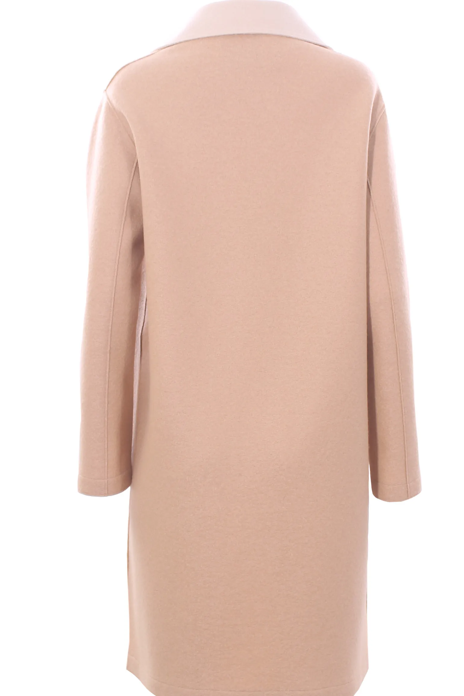 Cappotto bicolore in lana vergine