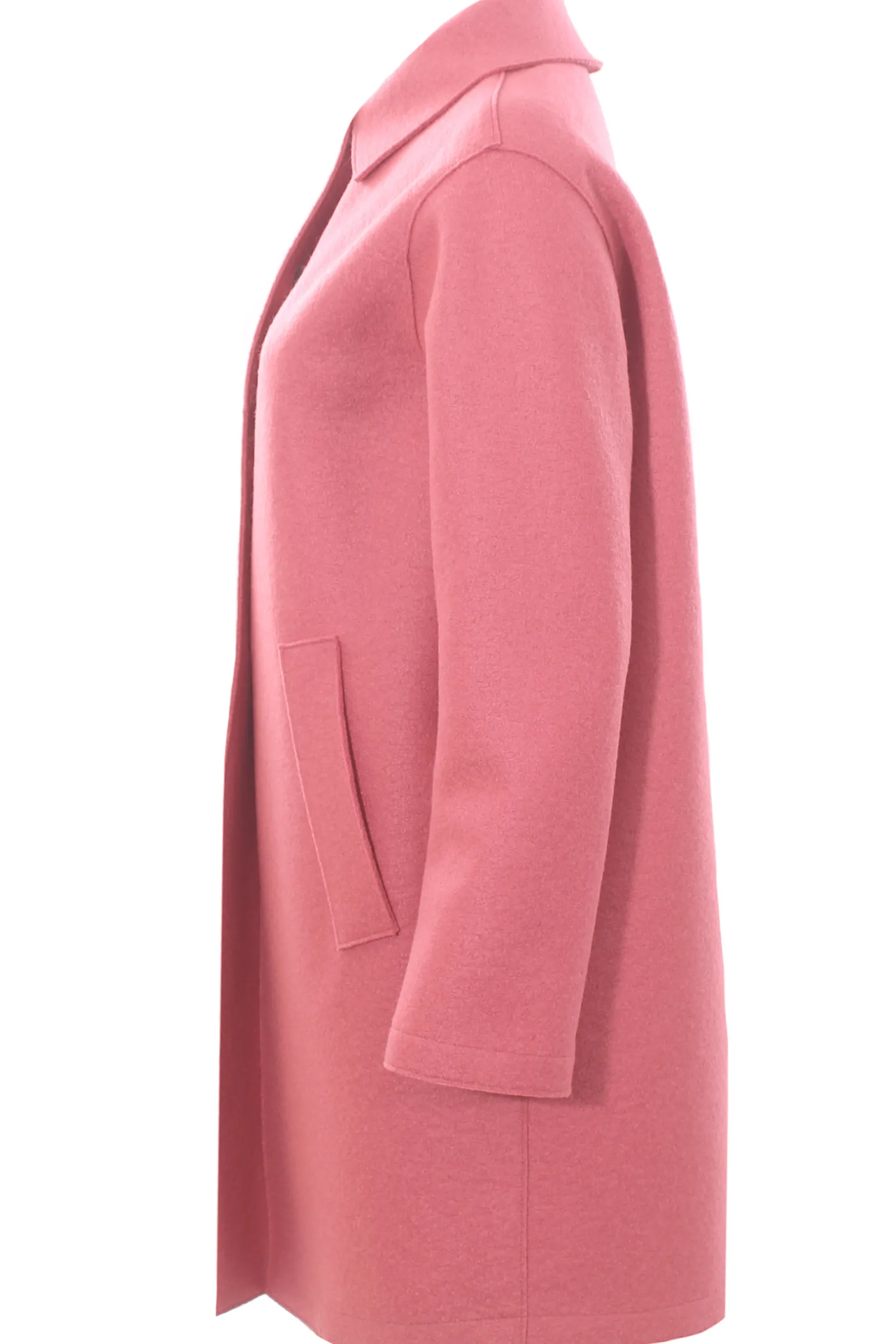 Cappotto 7/8 in lana cotta