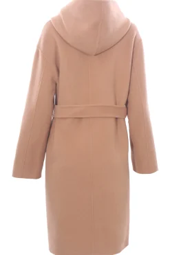 Cappotto in panno con cintura