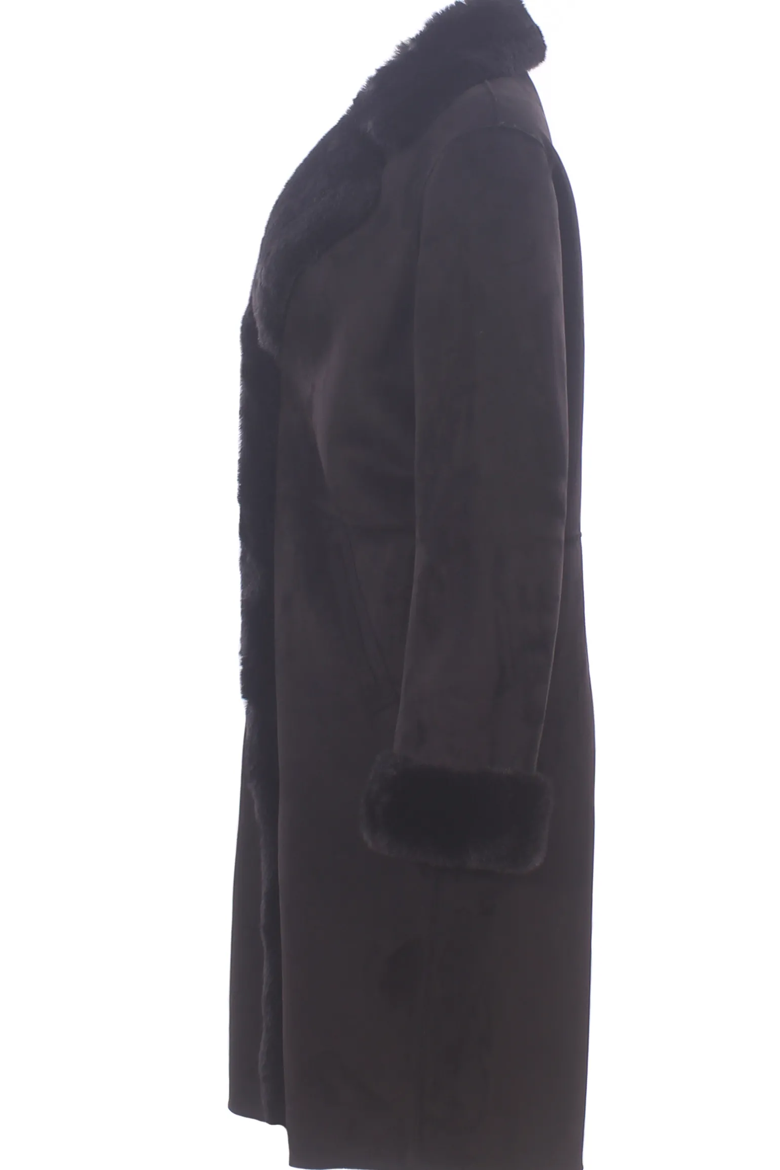 cappotto lungo effetto montone