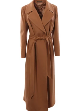 Cappotto lungo in lana e cashmere