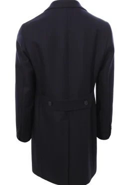 Cappotto spigato in lana e cashmere