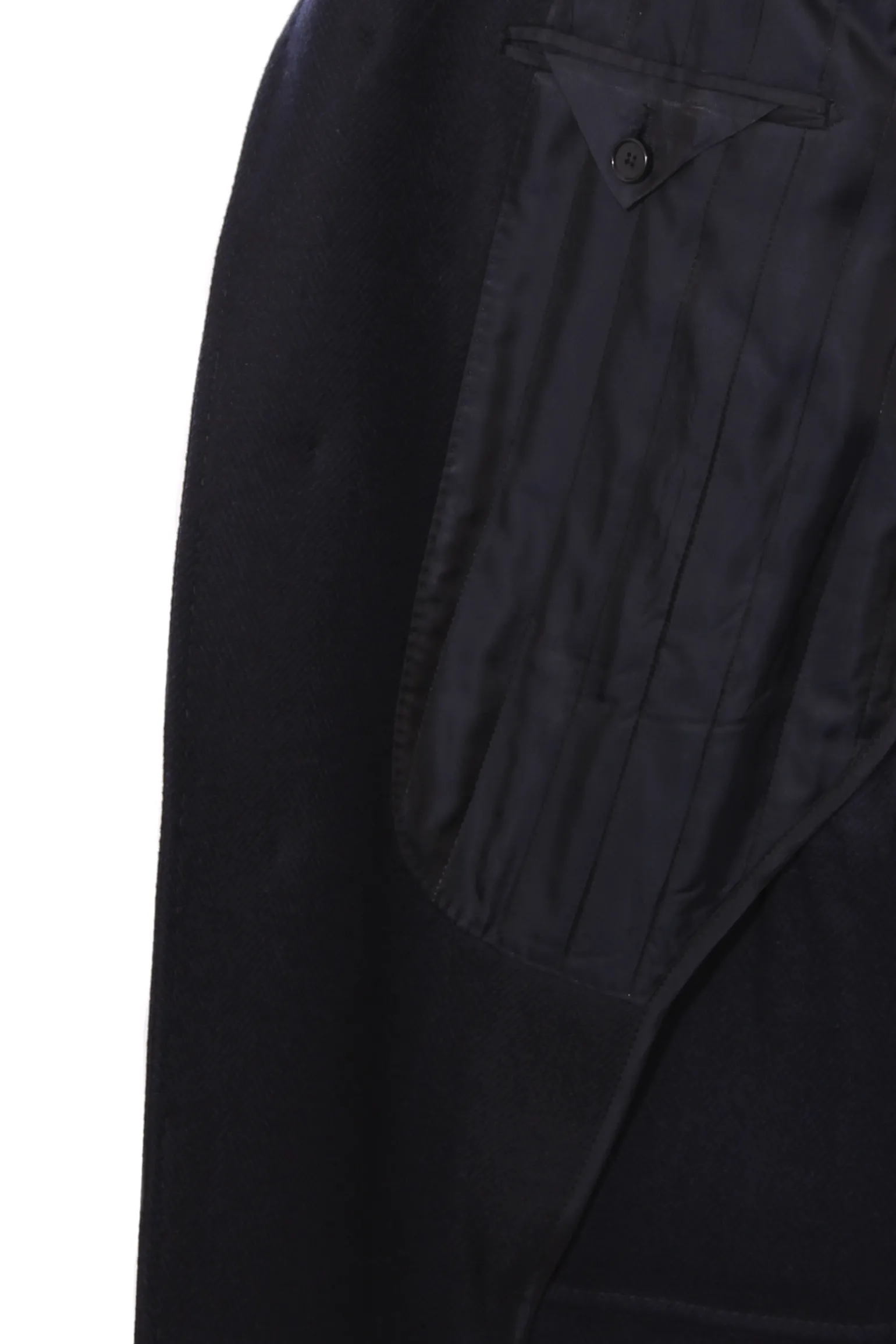 Cappotto spigato in lana e cashmere