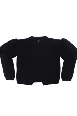 Cardigan con trama a coste