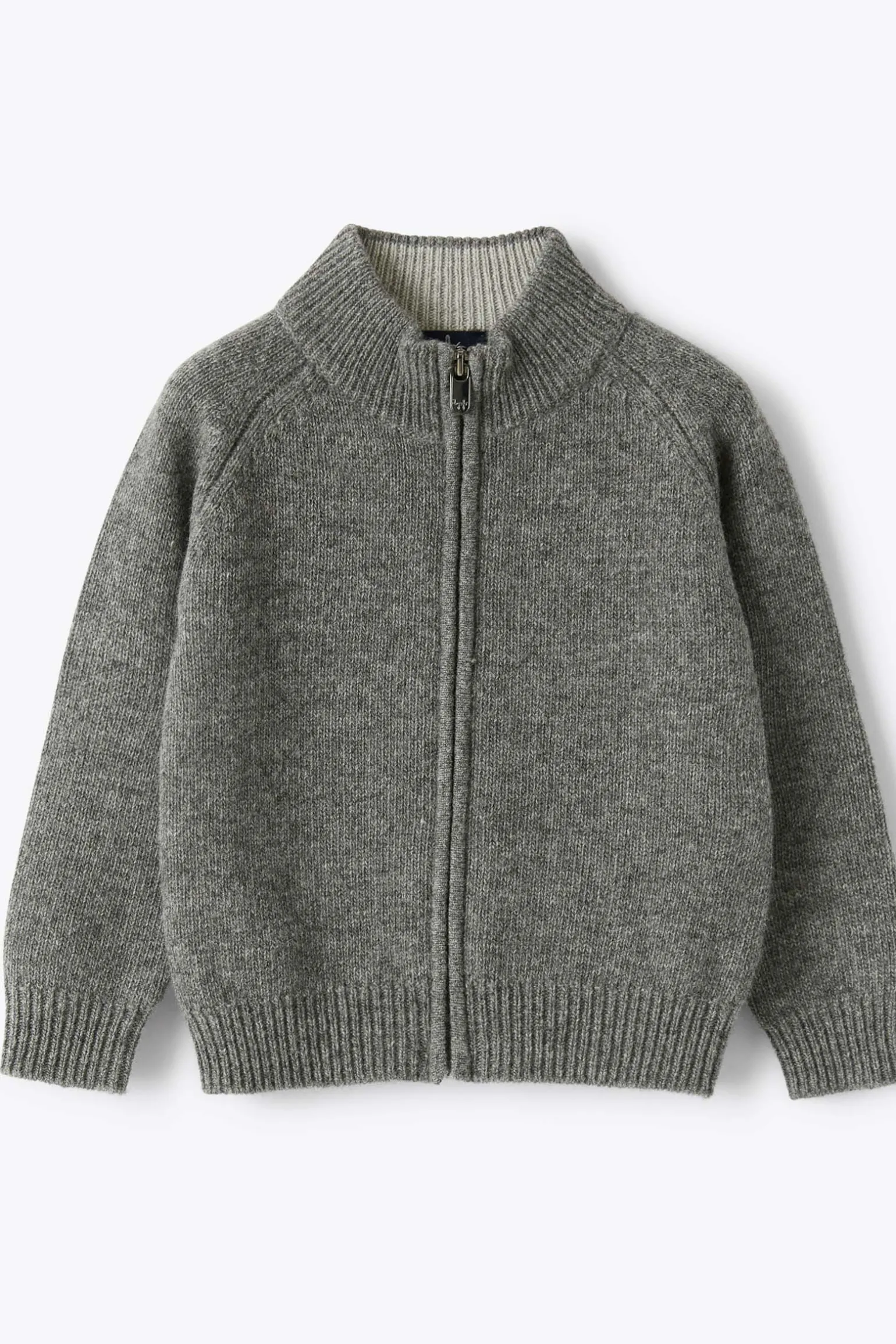 cardigan full zip con toppe