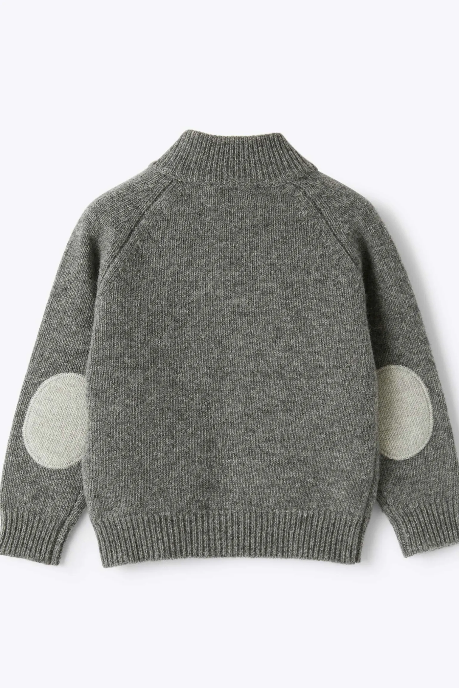 cardigan full zip con toppe