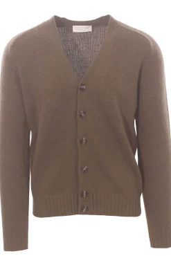 cardigan in lana effetto shetland