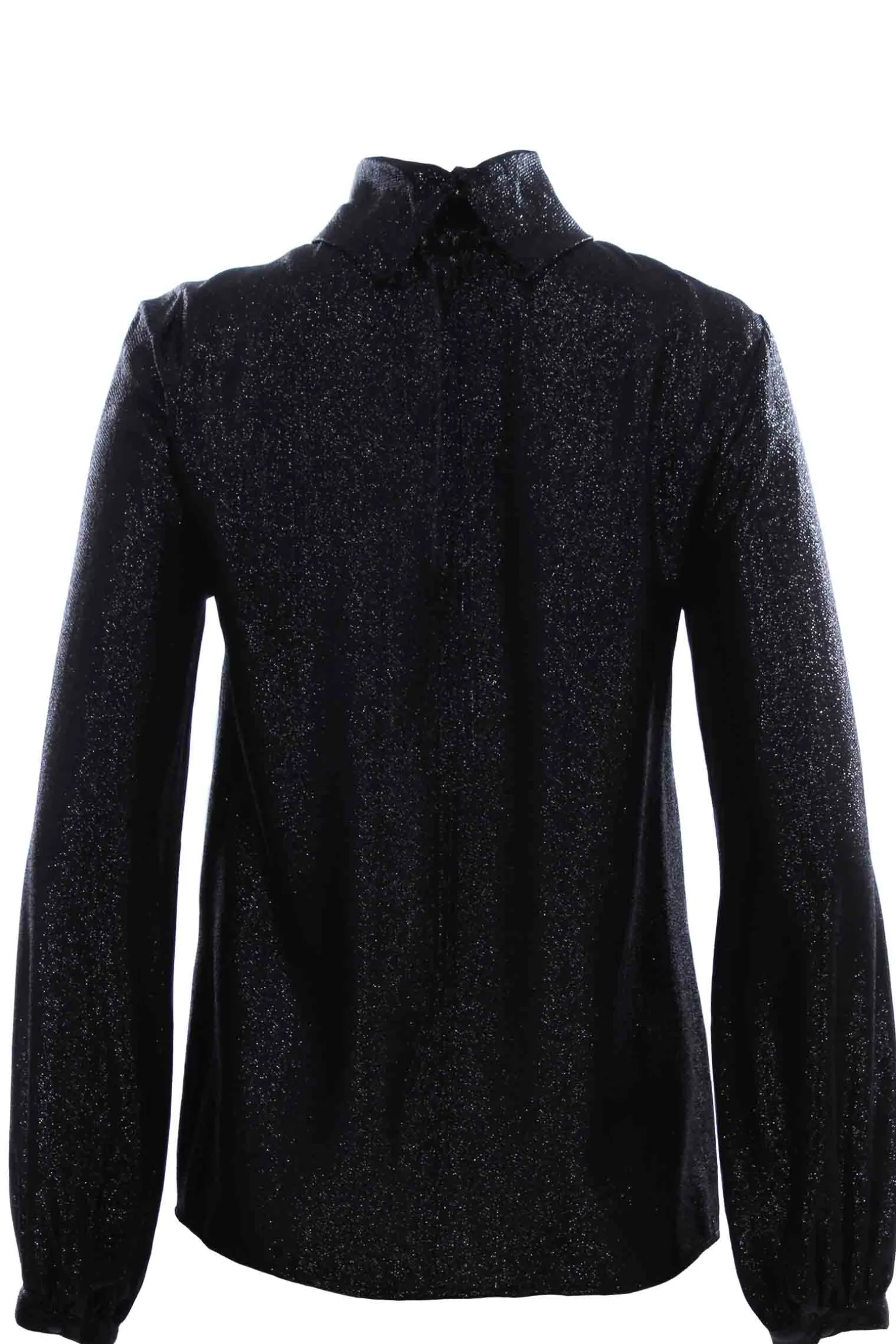 Casacca collo alto effetto lurex