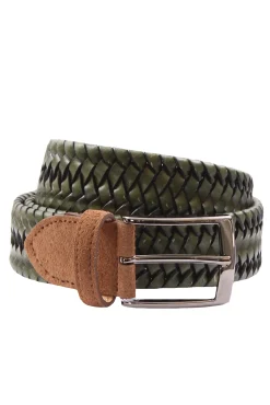 Cintura intreccio pelle elastico