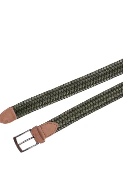 Cintura intreccio pelle elastico