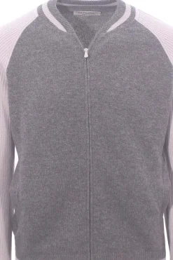 college full zip bicolore