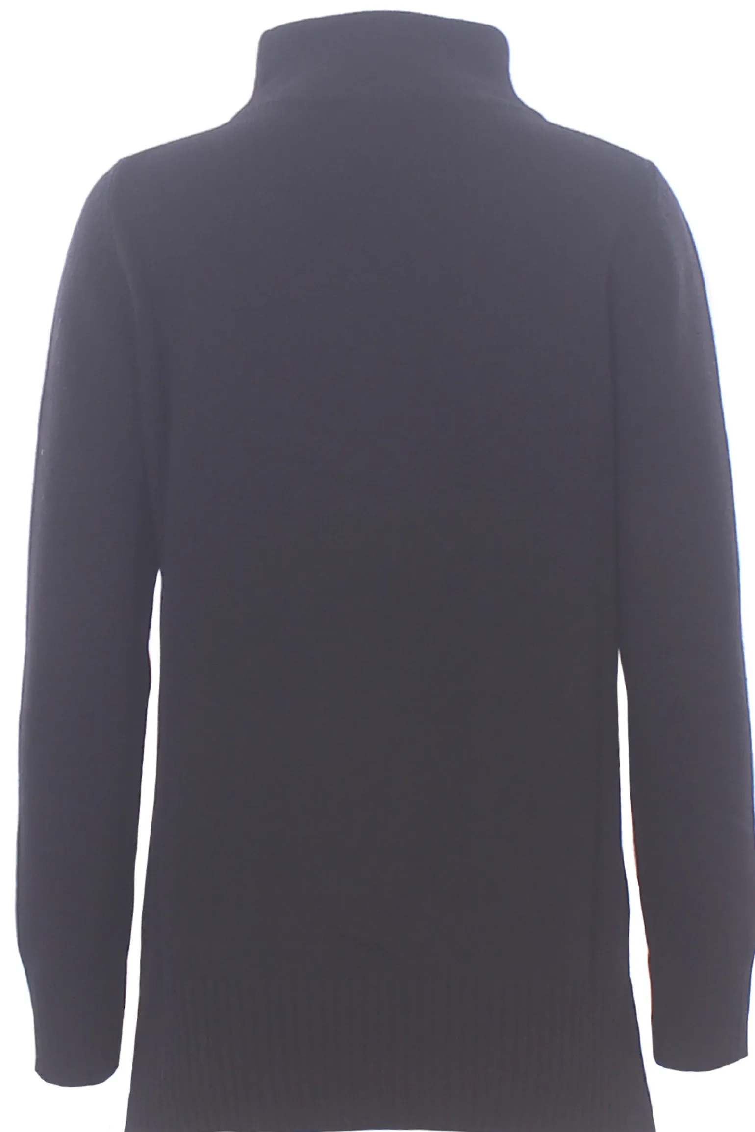 Collo alto in lana e cashmere