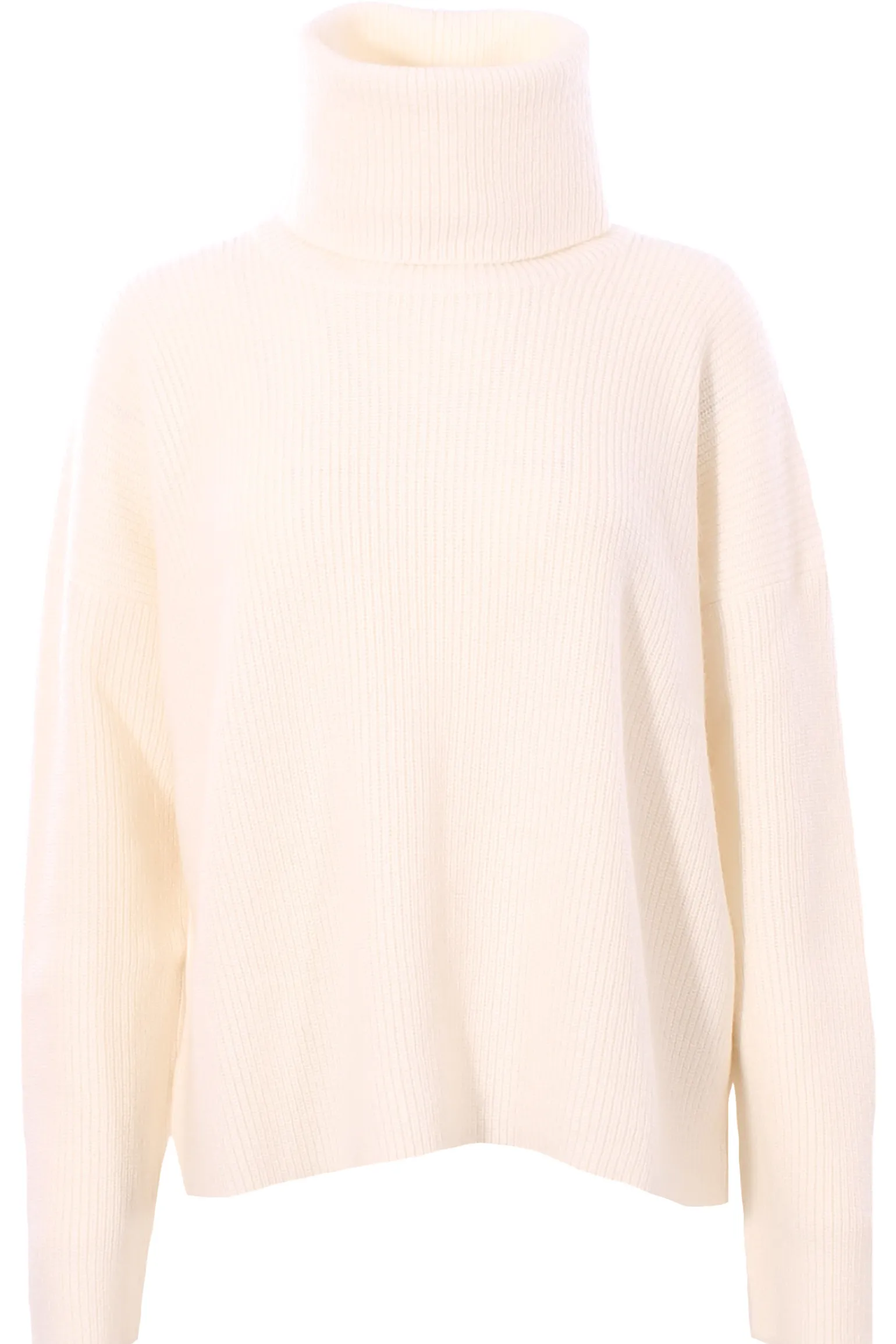 Collo alto in lana seta e cashmere