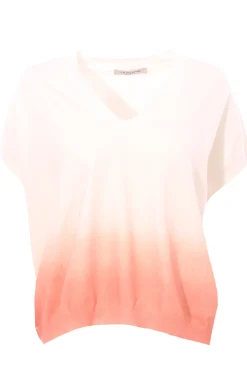 Collo a v in viscosa effetto sfumato