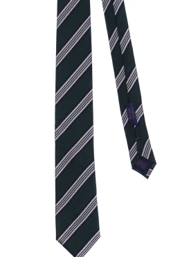 Cravatta riga in seta jacquard