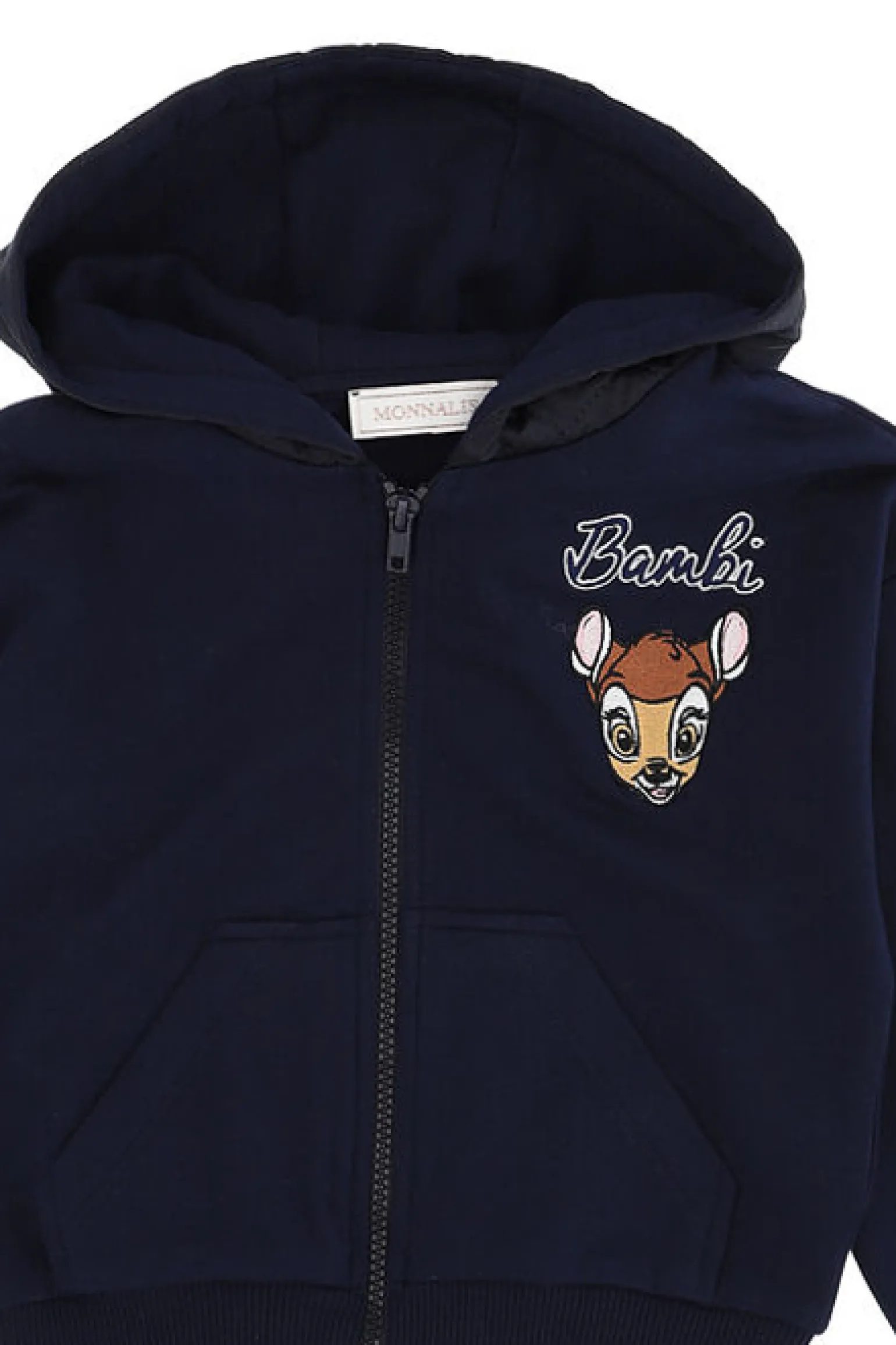 Felpa full zip bamby con cappuccio