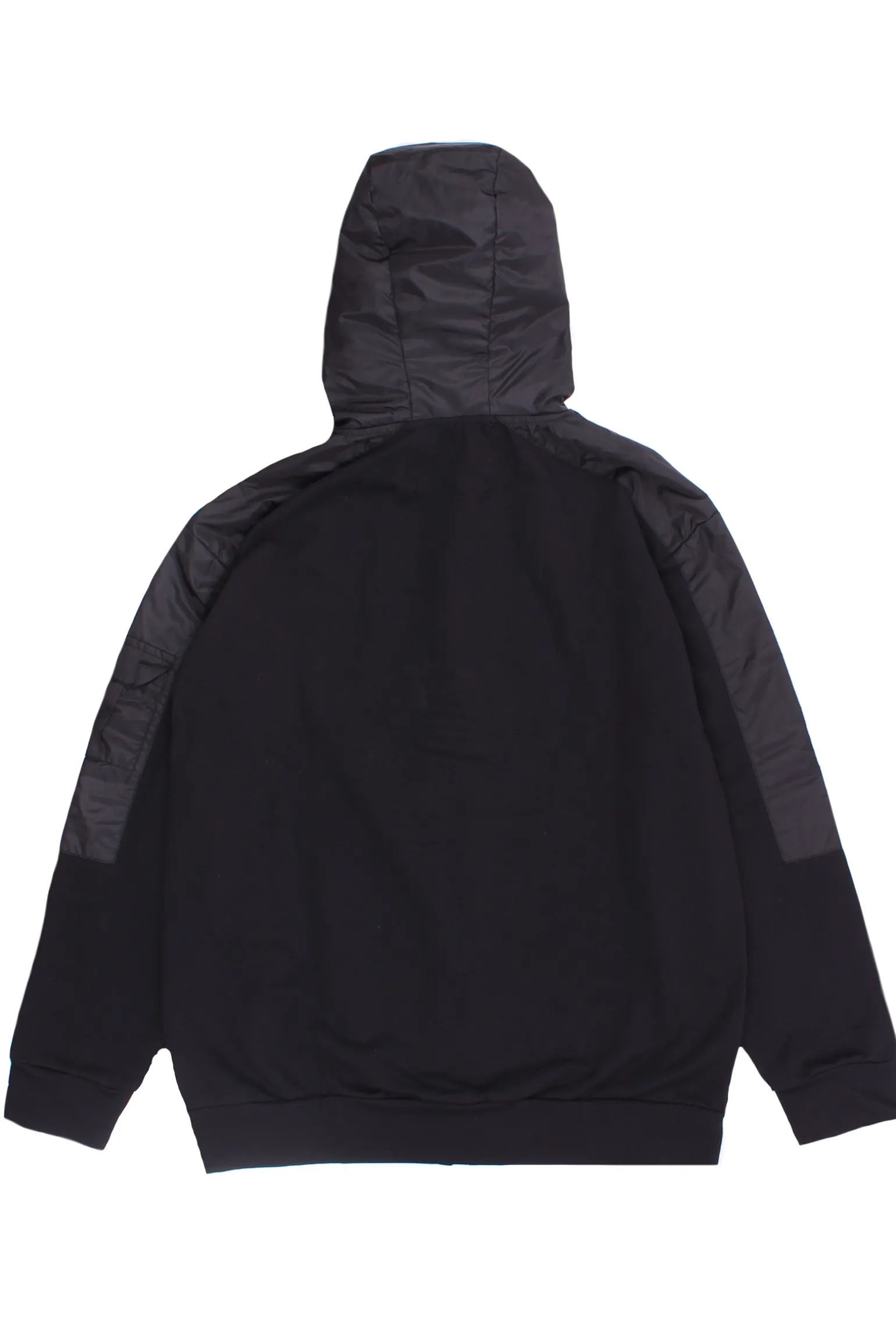 Felpa full zip bimaterica
