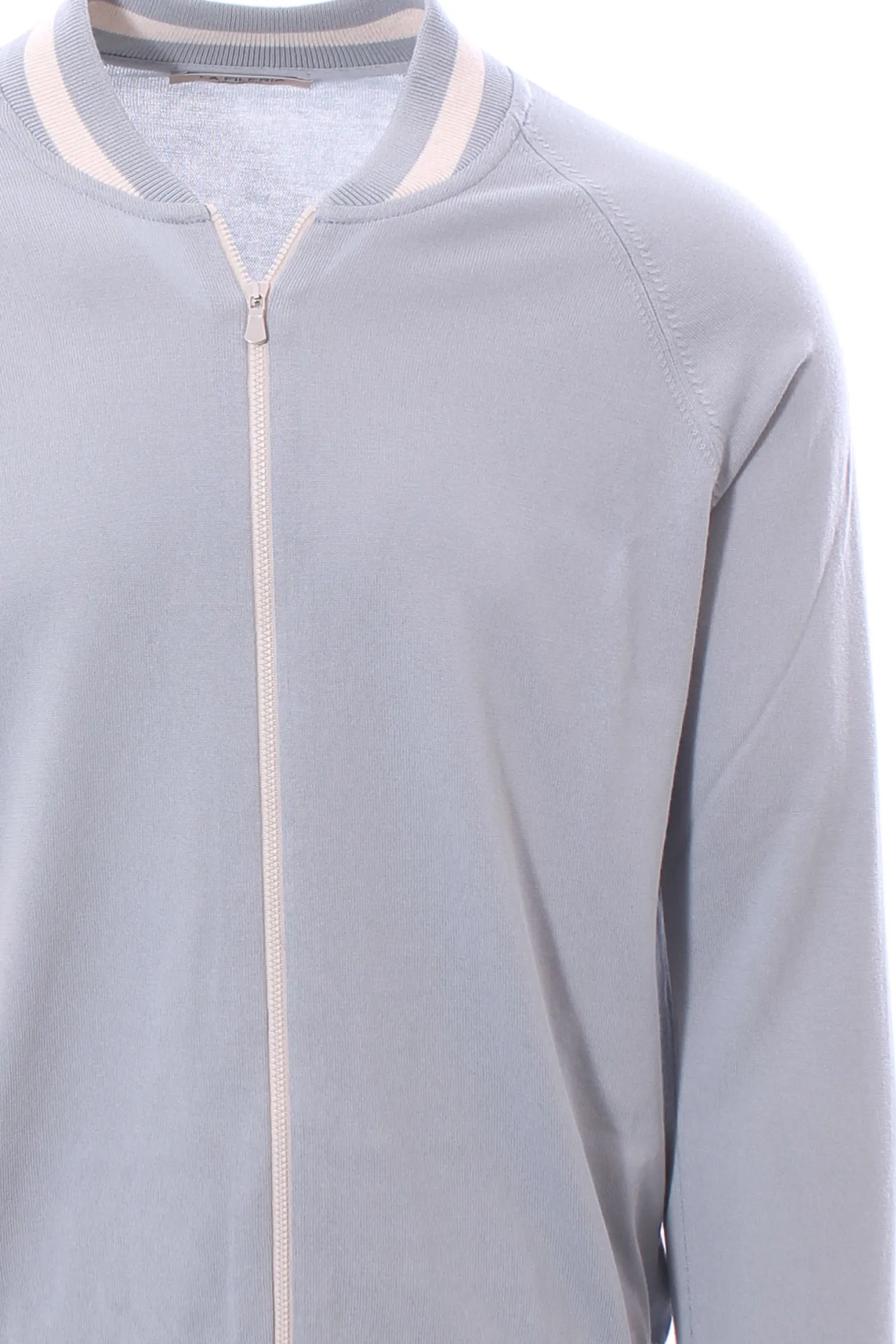 felpa full zip college in cotone