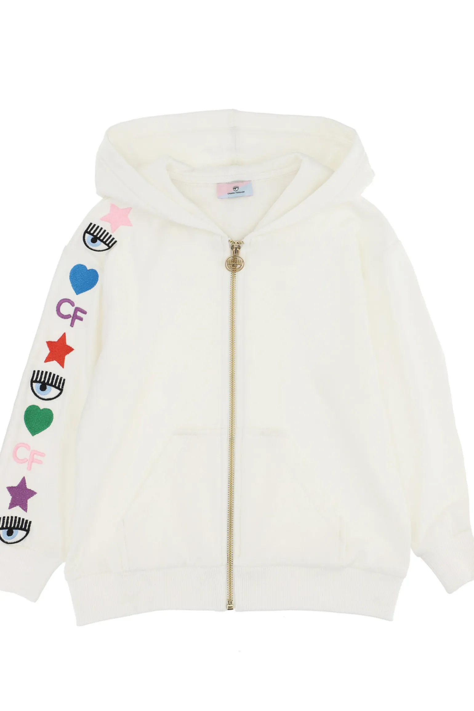 Felpa full zip con cappuccio