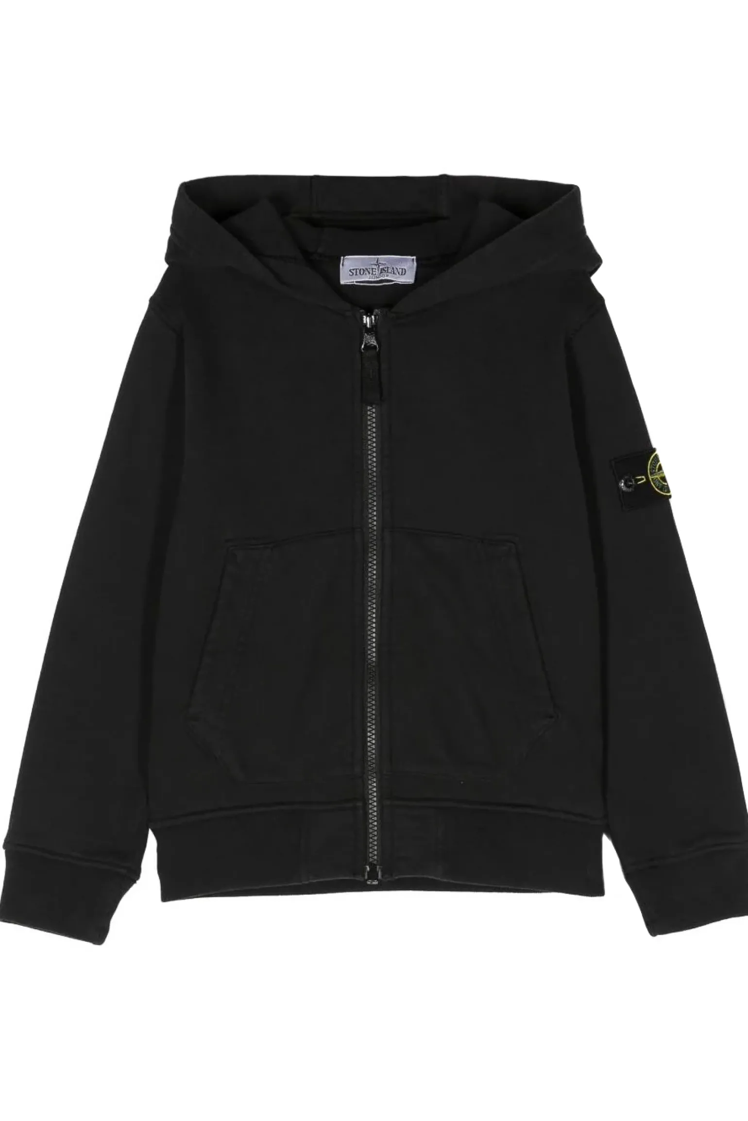 felpa full zip con cappuccio