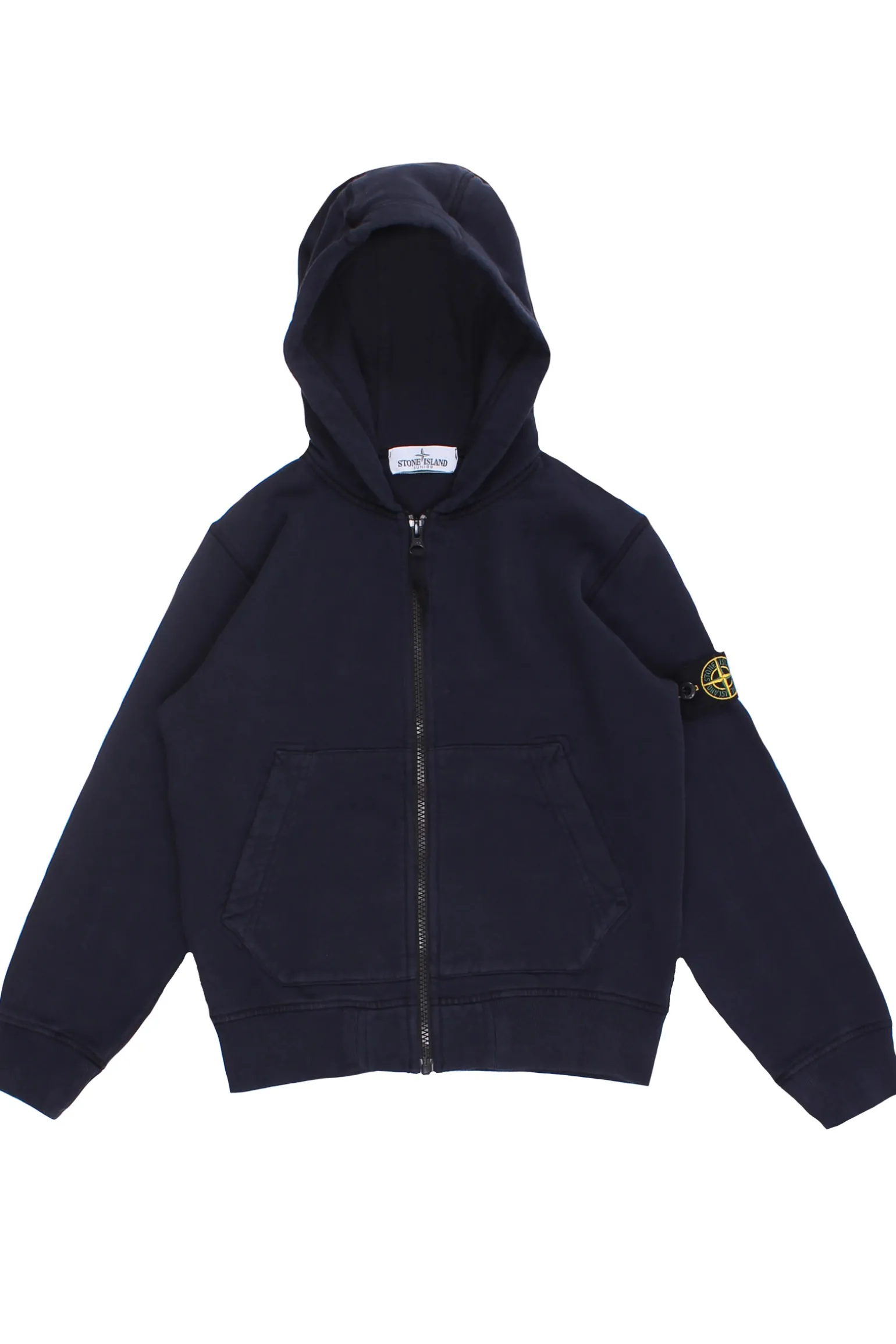 Felpa full zip con cappuccio
