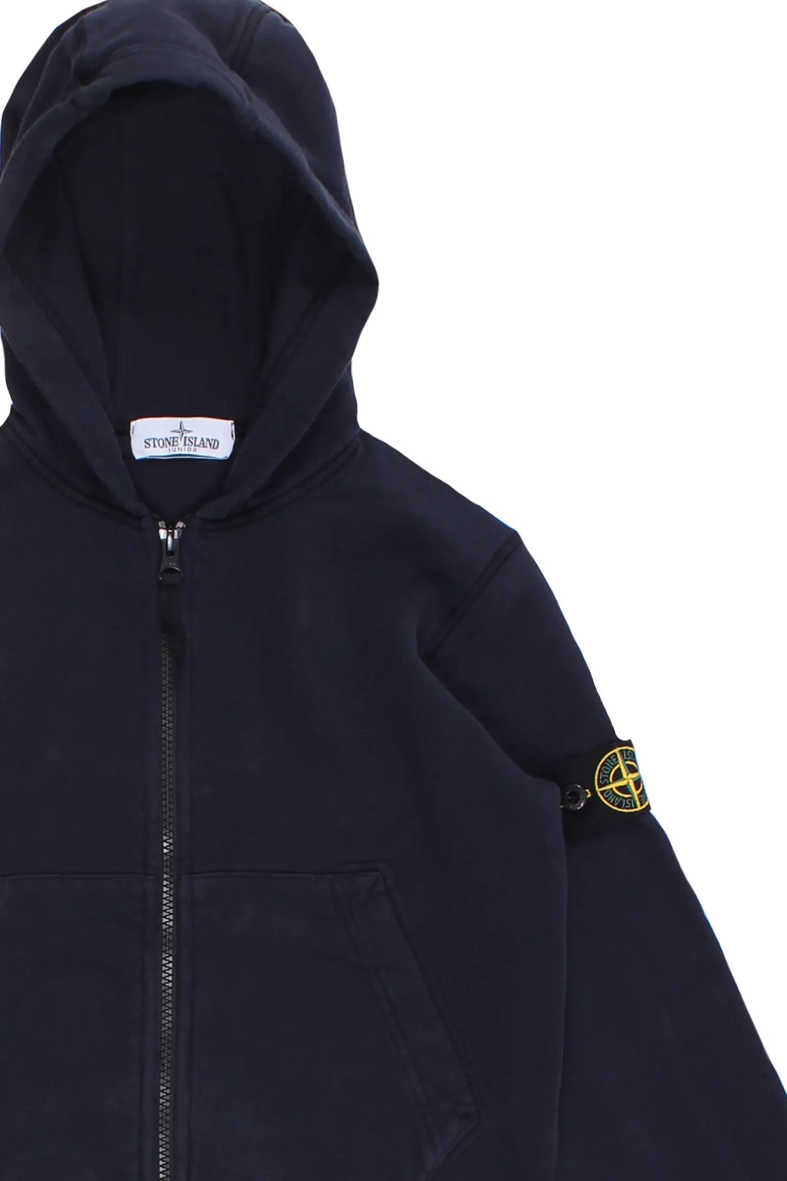Felpa full zip con cappuccio