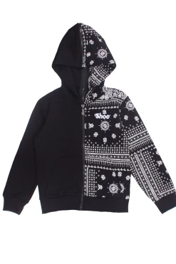 Felpa full zip con cappuccio