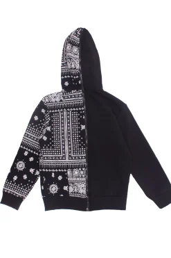 Felpa full zip con cappuccio